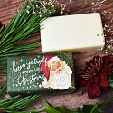 Anglické mydlo Santa Klaus - Orange & Cinnamon Christmas prírodné parfumované toaletné mydlo s bambuckým maslom 190 g