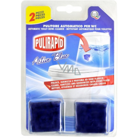 Pulirapid WC Cubo Active Blue dezinfekčná kocka na WC nádrž 2 kusy