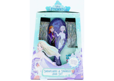 Disney Frozen hrebeň + trblietky do vlasov 2 kusy + trblietky do vlasov, kozmetická sada pre deti