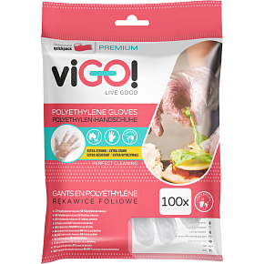 viGO jednorázové mikroténové rukavice, 100 ks