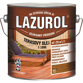 Lazurol s1080 terasový olej teak, 2,5 l Lazurol s1080 terasový olej teak, 2,5 l