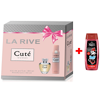 LA RIVE CUTÉ parfémovaná voda 100 ml + deodorant sprej 150 ml, dárková sada pre ženy + Sprchový gél La Rive 2v1 Minie 250 ml NAVÍC