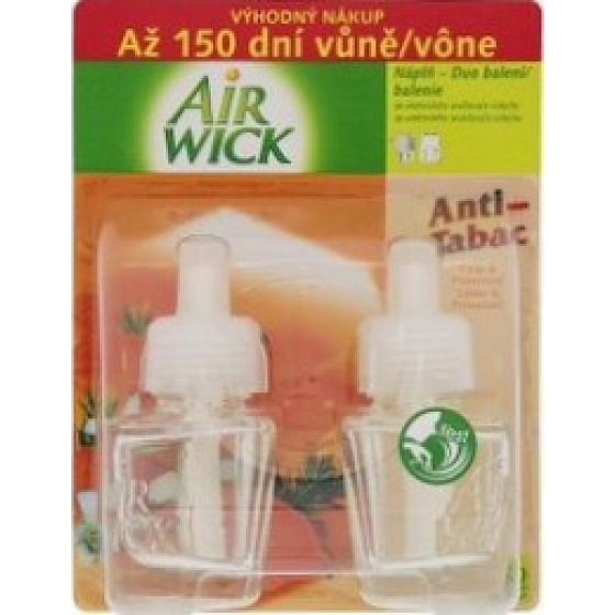 Air Wick Anti Tabac tekutá náplň náhradná náplň 2 x 19 ml
