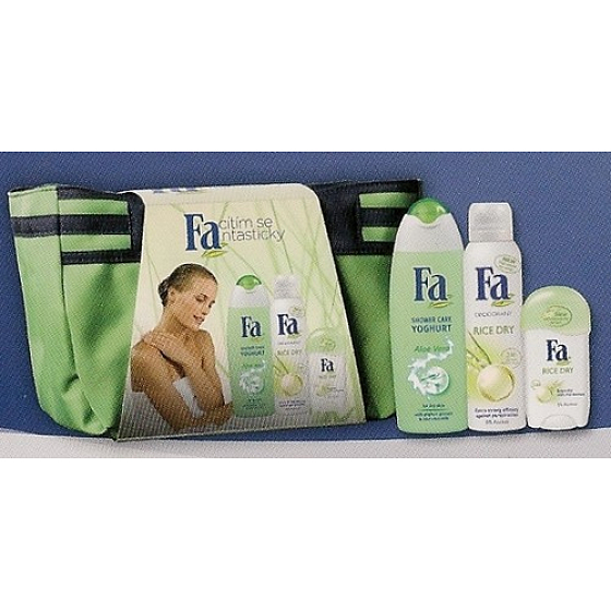 Fa Yoghurt Aloe Vera sprchový gél + deodorant sprej + antiperspirant pre ženy, kozmetická sada