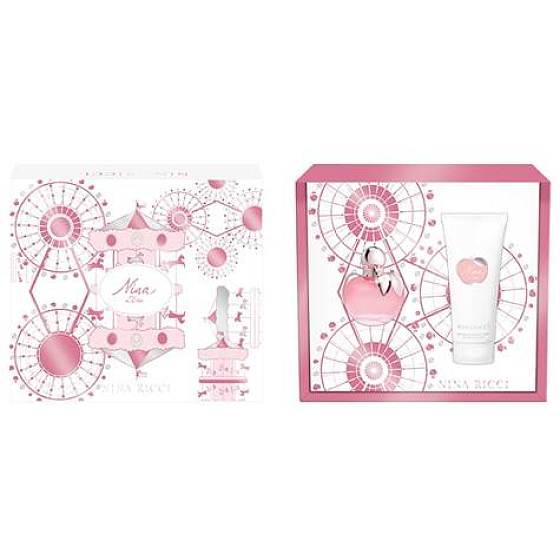Nina Ricci Nina L Eau toaletná voda 50 ml + telové mlieko 100 ml, darčeková sada
