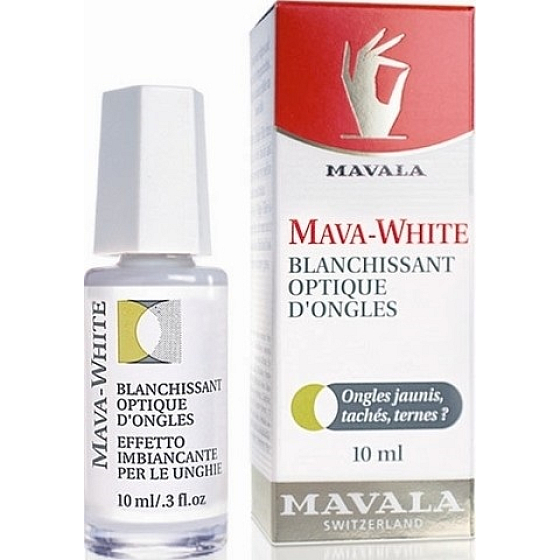 Mavala Mava-White ochranný bieliaci lak pre nevýrazné a alebo zažltnuté nechty 10 ml