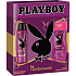 Playboy Queen of The Game dezodorant sprej pre ženy 150 ml + sprchový gél 250 ml, kozmetická sada