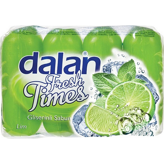 Dalan Fresh Time Lime glycerínové tuhé toaletné mydlo 4 x 90 g