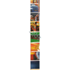 Hoomark Darčekový baliaci papier 70 x 200 cm Cars Autá Modro-žlto-zeleno-červený