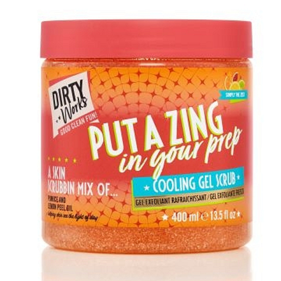 Dirty Works Put a Zing chladivý telový peeling 400 ml