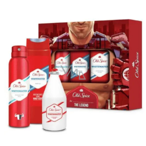 Old Spice White Water Trio dezodorant sprej 150 ml + 2v1 sprchový gél na telo a vlasy 250 ml + voda po holení 100 ml, kozmetická sada pre mužov