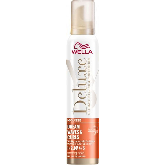 Wella Deluxe Dream Waves & Curls strednej fixácie penové tužidlo na vlasy 200 ml