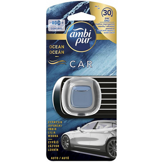Ambi Pur Car Jaguar Ocean osviežovač vzduchu do auta s vôňou štipca 2 ml