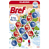 WC blok Bref Classic Crisp Flurry pre hygienickú čistotu a sviežosť vašej toalety, farbivá voda, limitovaná edícia Mega pack 3 x 50 g