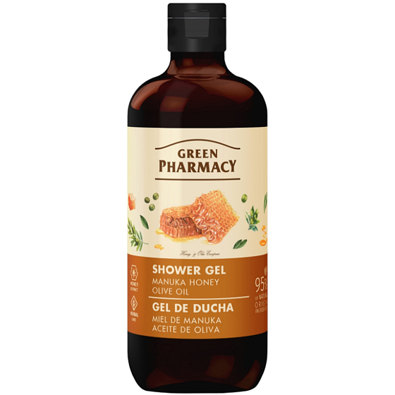 Green Pharmacy Manukový med a olivový olej sprchový gel 500 ml
