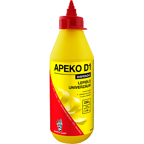 APEKO D1 lepidlo na drevo, papier, kožu s aplikátorom, 250 g