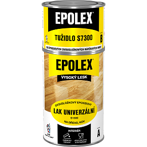 Epolex s1300 lesk dvousložkový lak na drevo + tužidlo, 840 g