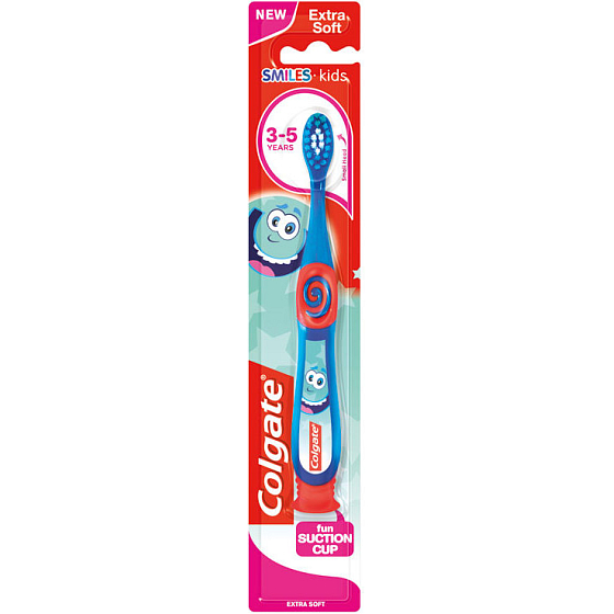 Colgate Smiles Kids 3 - 5 rokov extra mäkká zubná kefka pre deti 1 kus