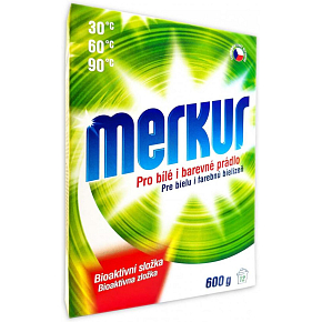 Merkúr Automat univerzálny prací prostriedok pre biele i farebné prádlo 600 g