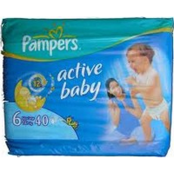 Pampers Active Baby 16 + kg plienkové nohavičky 40 kusov
