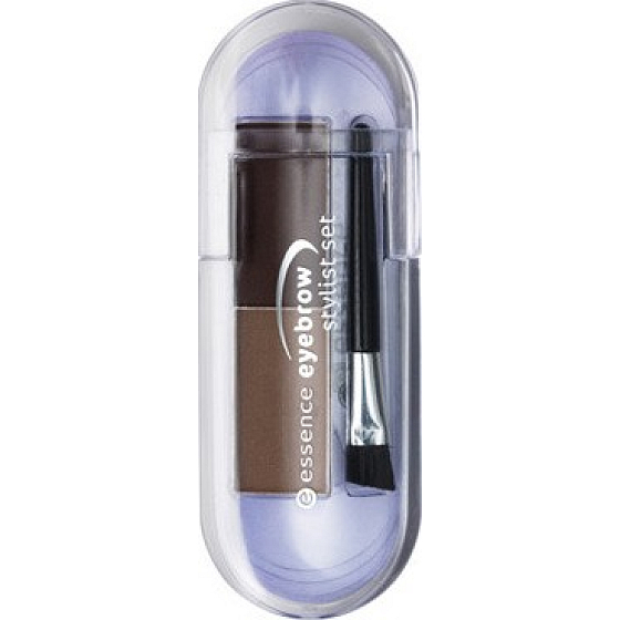 Essence Eyebrow Stylist sada pre úpravu obočia 01 Natural Brunette Style 2 g, kozmetická sada