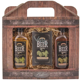 Bohemia Gifts Beer Spa sprchový gél 100 ml + soľ do kúpeľa 150 g + šampón na vlasy 100 ml, kozmetická sada