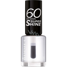 Rimmel London 60 Seconds Super Shine Nail Polish lak na nechty 740 Clear 8 ml