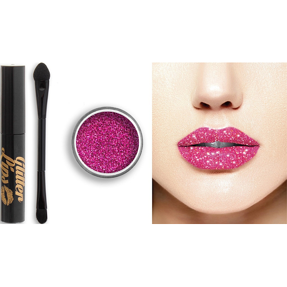 Glitter Lips dlhotrvajúci lesk na pery s trblietkami Sparkling Rosé 3,5 ml