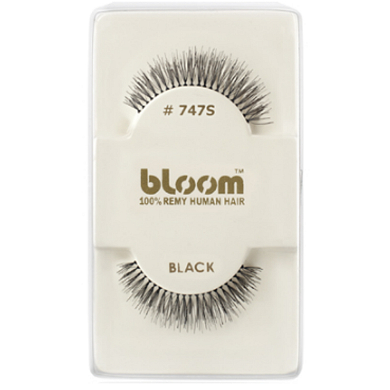 Bloom Natural nalepovacie riasy z prírodných vlasov oblúčkové čierne č. 747S 1 pár