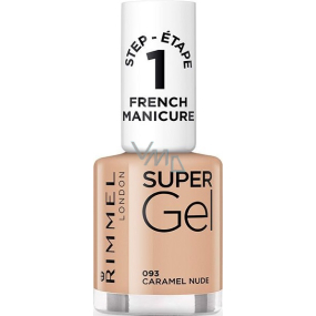 Rimmel London Super Gél French Manicure lak na nechty 093 Caramel Nude 12 ml