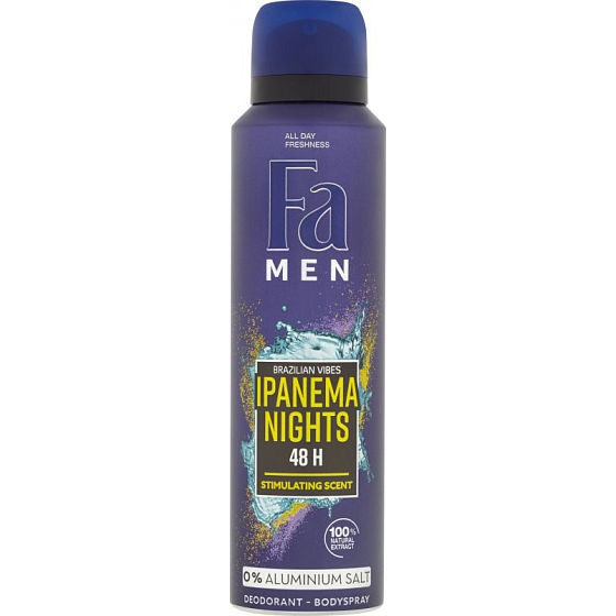 Fa Men Brazilian Vibes Ipanema Nights dezodorant sprej pre mužov 150 ml