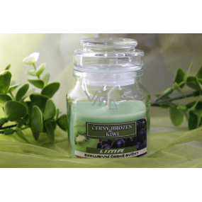 Lima Aroma Dreams Sklenička na aromatickú sviečku s viečkom z čierneho hrozna a kiwi 120 g