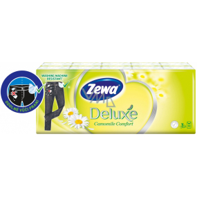 Zewa Deluxe Camomile Comfort papierové vreckovky 10 x 10 kusov