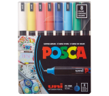 Posca Univerzálna sada akrylových fixiek 0,7 - 1 mm Základné farby 8 kusov PC-1MR