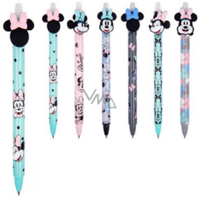 Colorino Pogumované pero Minnie Mouse bez tváre zelené, modrá náplň 0,5 mm