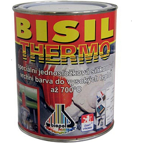 Bisil Thermo žiaruvzdorná farba 700 °C, strieborná, 80 g