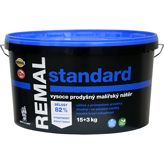 REMAL Standard vysoko priedušná farba na stenu, 15+3 kg