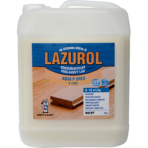 Lazurol Aqua P UREX V1301 mat odolný lak na drevo bezfarebný, 5 kg