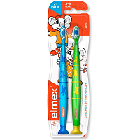 Elmex detský zubná kefka 3-6 rokov 2-pack