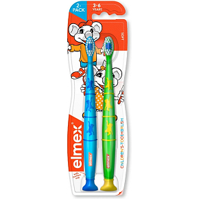 Elmex detský zubná kefka 3-6 rokov 2-pack