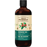 Green Pharmacy Sprchový gel Zelená káva a zázvorový olej 500 ml