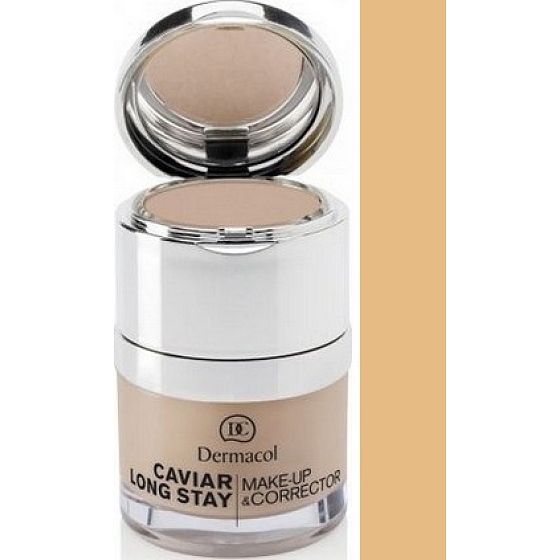Dermacol Caviar Long Stay Make-Up & Corrector make-up s kaviárom a zdokonaľovací korektor 02 Fair 30 ml