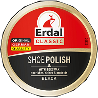Erdal Shoe Polish Čierny krém na topánky, 55 ml
