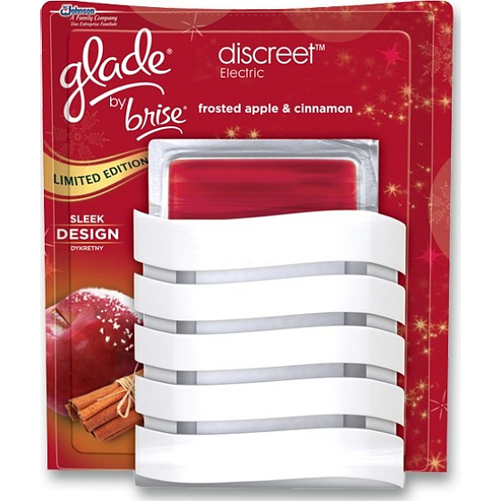 Glade Discreet Electric Jablko & Škorica elektrický osviežovač vzduchu 12 g