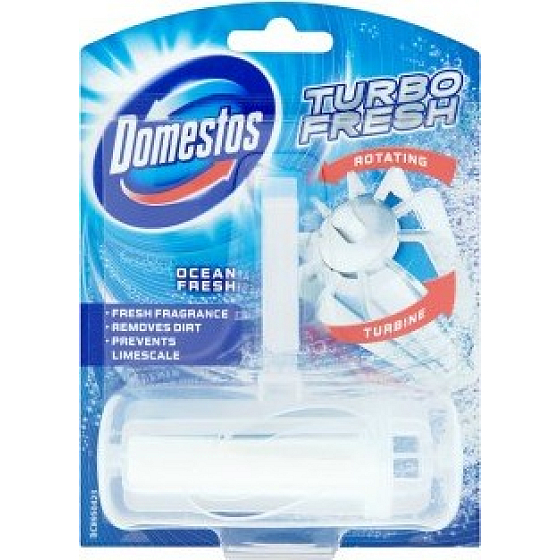 Domestos Turbo Fresh Ocean Fresh Wc blok rotačné tuhý 38 g