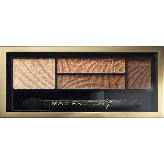 Max Factor Smokey Eye Dráma Kit 2v1 očné tiene a púder na obočie 03 Sumptuos Gold 1,8 g