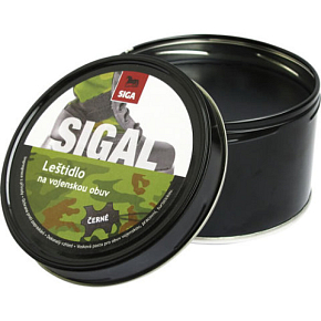 Sigal leštidlo na vojenskú obuv, čierne, 250 g