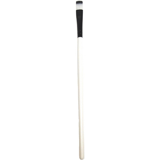 Kozmetický štetec čierno-biely rovný 18 cm