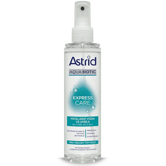 Astrid Aqua Biotic Express Care micelárna voda v spreji pre všetky typy pleti 200 ml