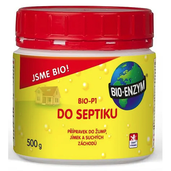 Bio-Enzym Bio-P1 Biologický prípravok do septiku, žumpy, suchého záchodu 500 g na likvidáciu organických nečistôt